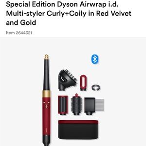 Dyson Red Velvet and Gold Airwrap Multi-Styler